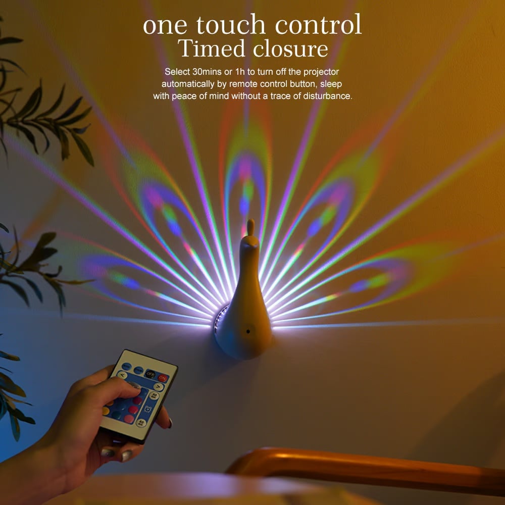 🔥Last day 48% OFF - Peacock Projection Light