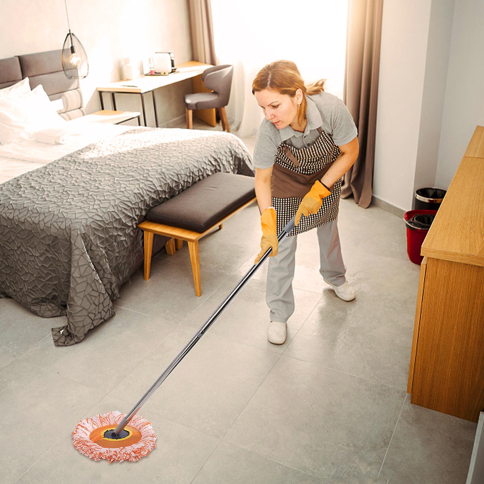 360° Rotatable Housework Cleaning Mop With Microfiber Mop Head  --BUY 2 SETS GET 15% OFF & FREE SHIPPING