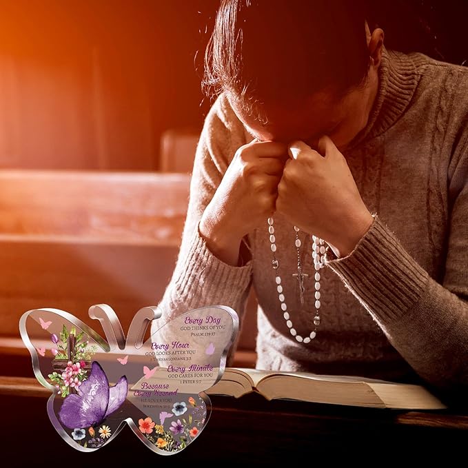✝️✝️Inspirational Butterfly - Shaped Christian Acrylic Decor❤️❤️（Mother's Day Gifts）