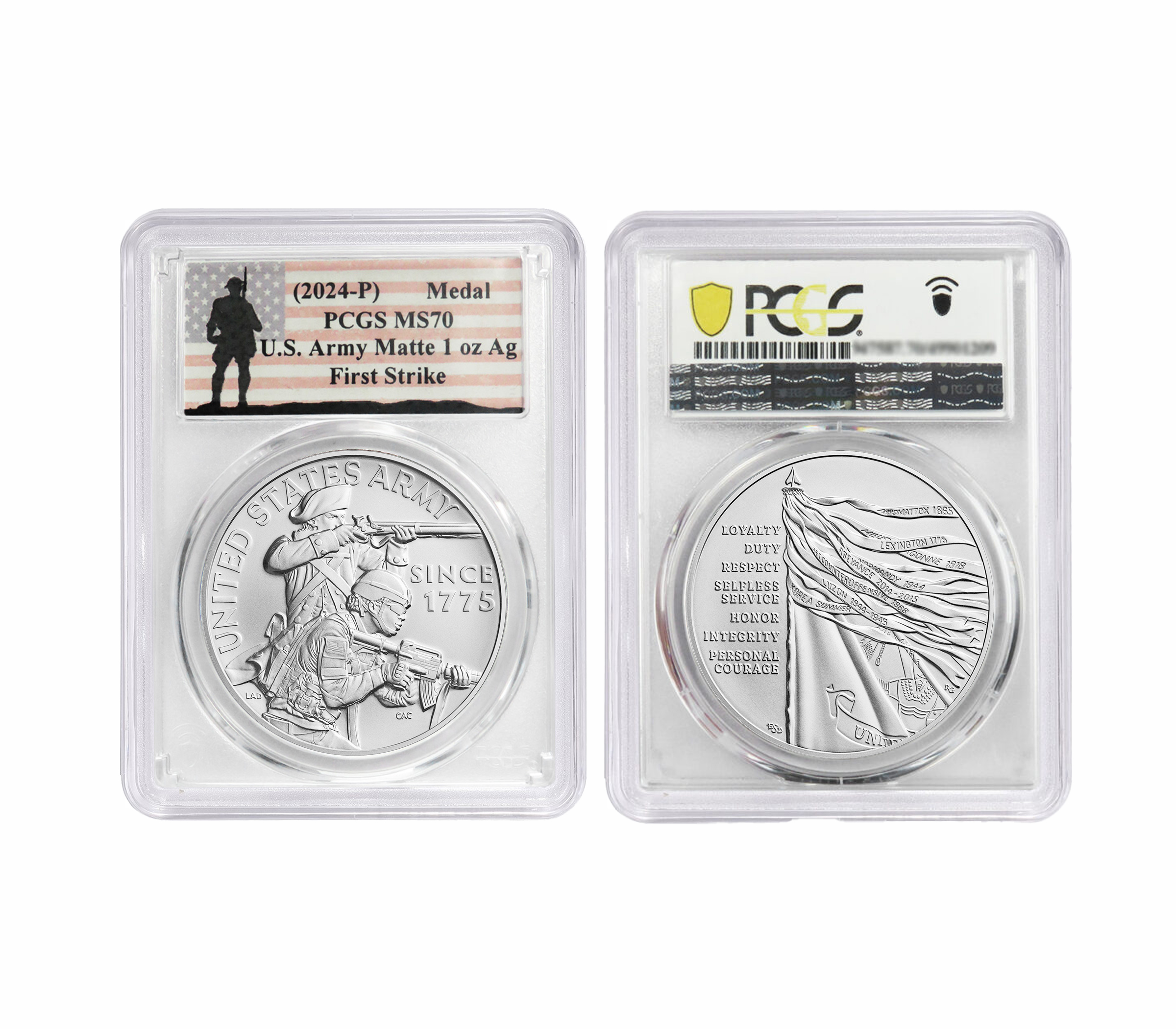 U.S. Army One-Ounce Silver Medal G