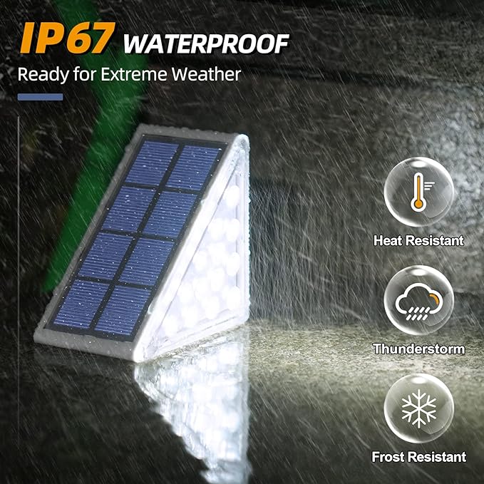 Solar anti-theft staircase light