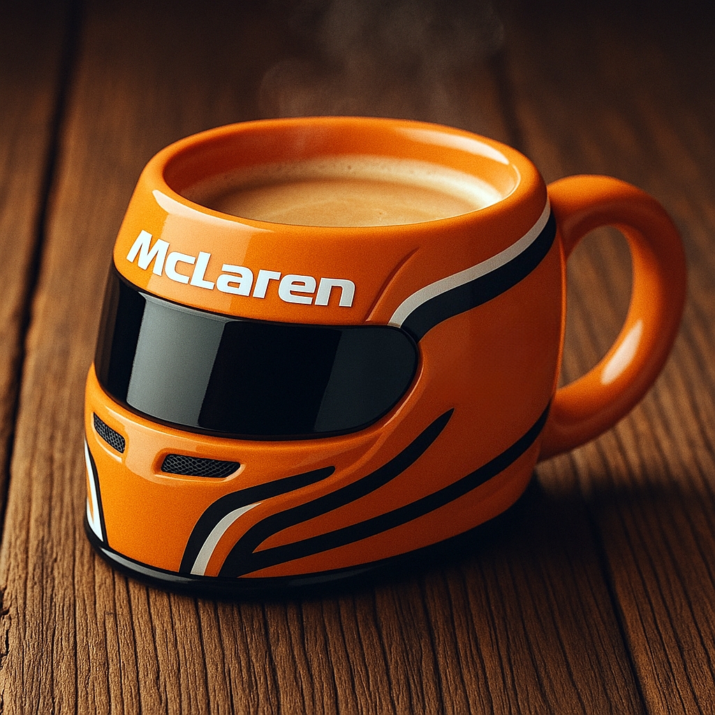 F1 helmet mug