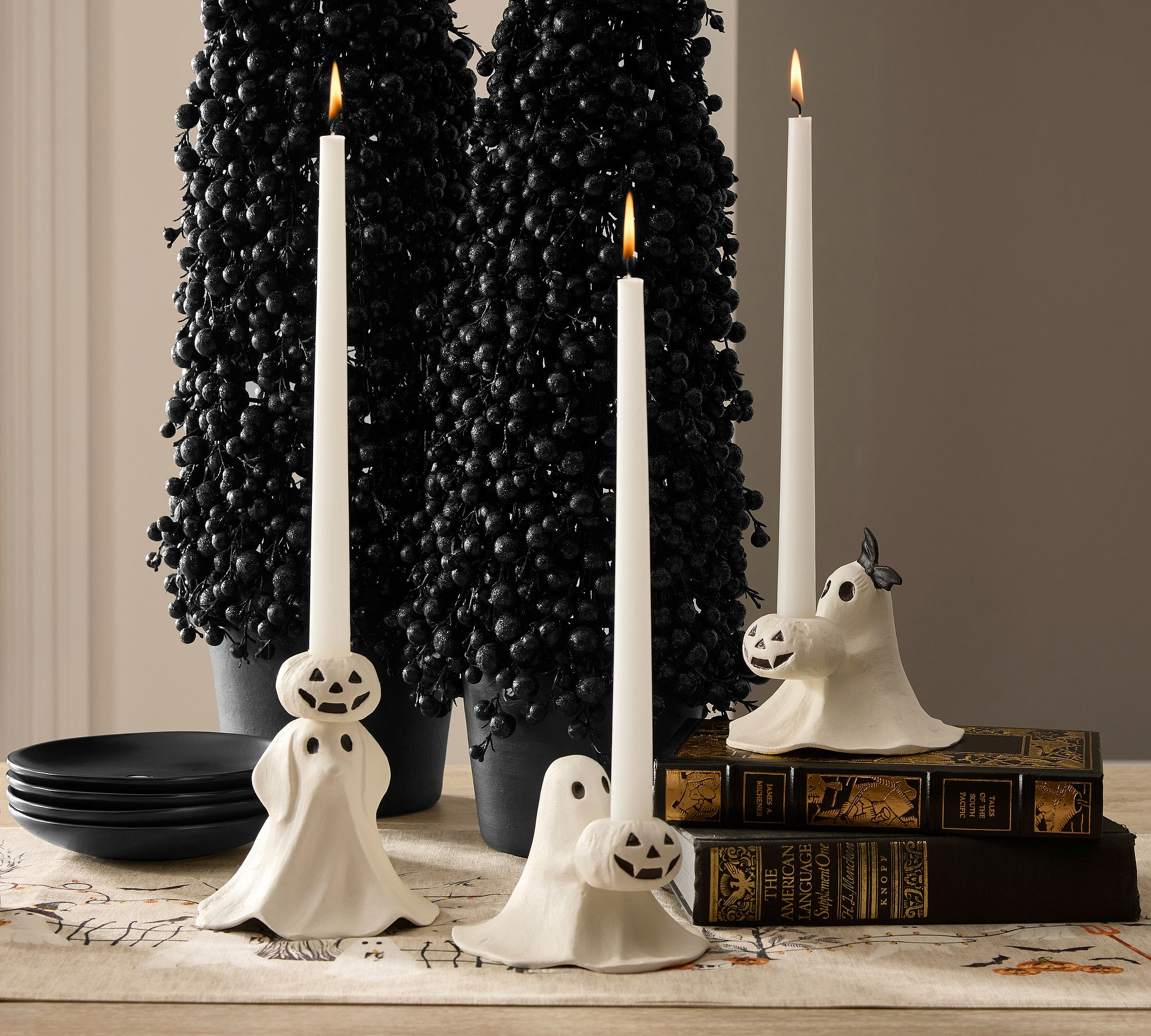 👻Scary Squad Icon Candle Holder - Ceramic Ghost Candle Holder🕯️