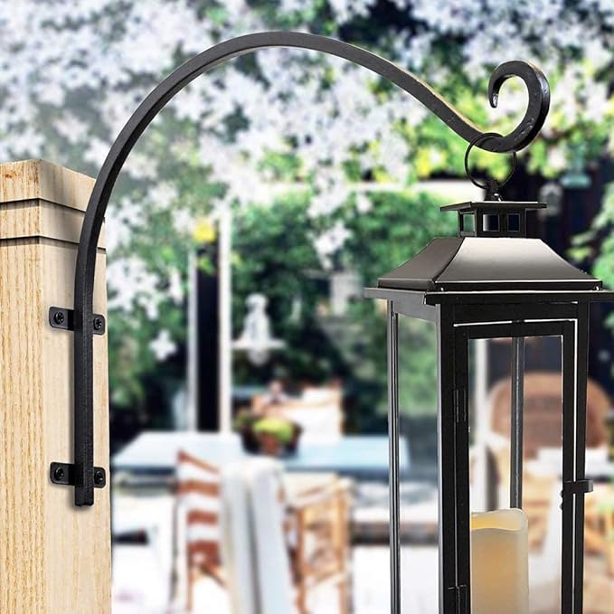 ⚡⚡Hand Forged Metal Hanging Plant Stand（16in）