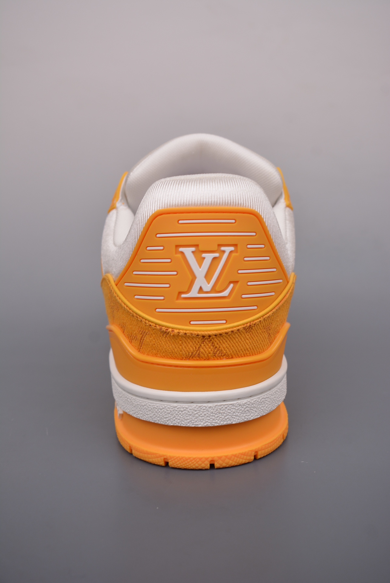 Louis Vuitton Trainer Sneaker Low Orange and White Jacquard 1A9JHF