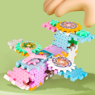 🔥FREE SHIPPING -⚙️DIY Electric Gear Building Block - 🎁Best gift for Christmas🎅🏻