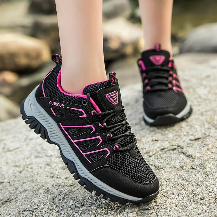 Couple Outdoor Fly Woven Breathable Sneakers