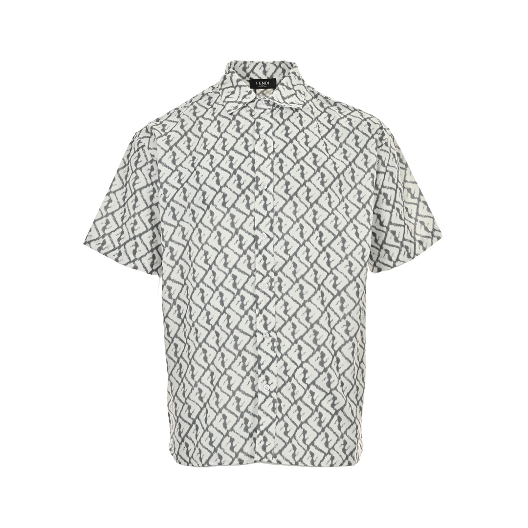 Fendi 24ss FF full print short sleeve shirt