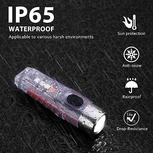 (🔥Last Day Promotion-SAVE 60% OFF)☀️Mini Powerful EDC Flashlight with Red UV Blue Light🔥BUY 2 GET 10% OFF & FREE SHIPPING！