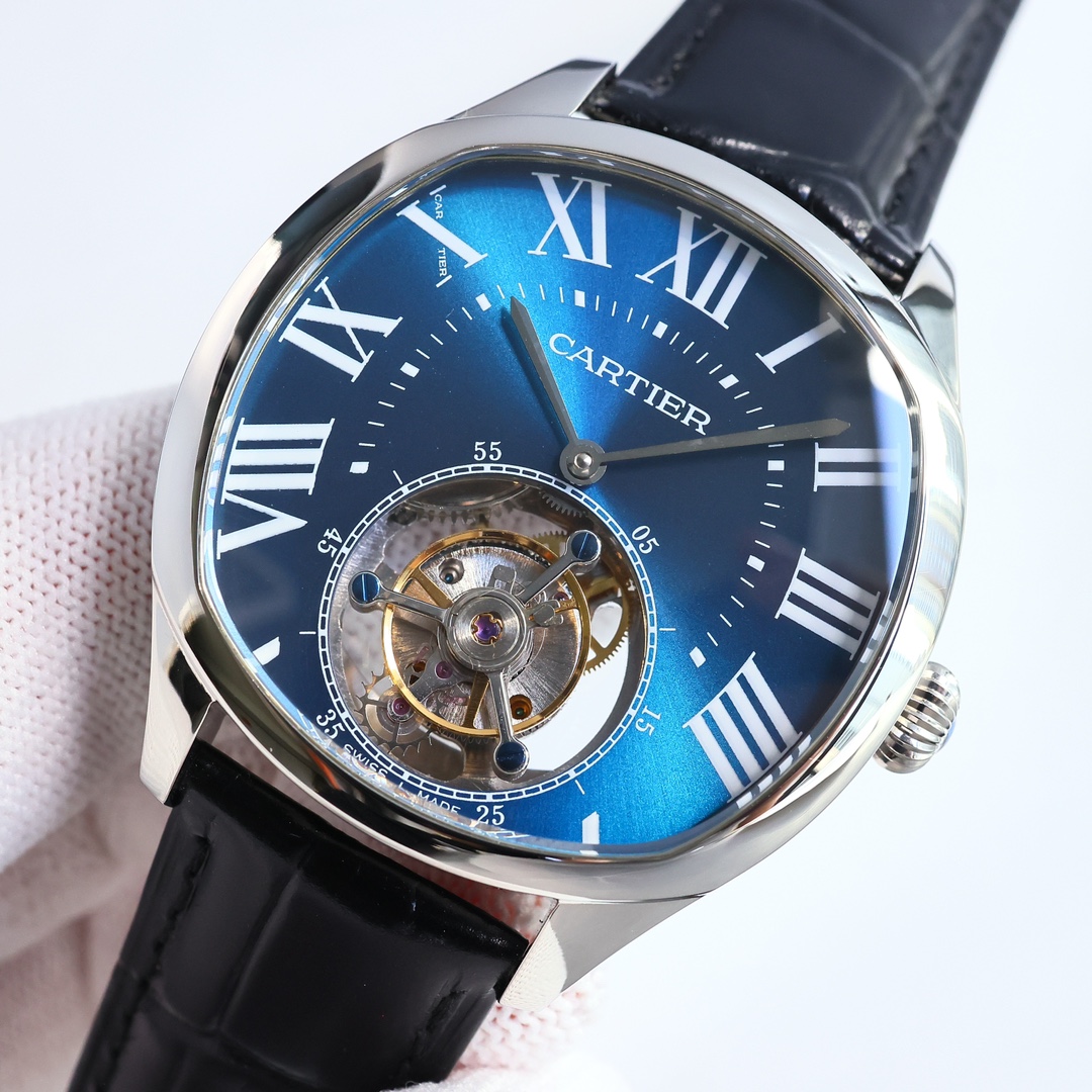 Cartier True Flywheel KF1 Rotonde de Cartier Tourbillon Cadran Love Tourbillon Watch
