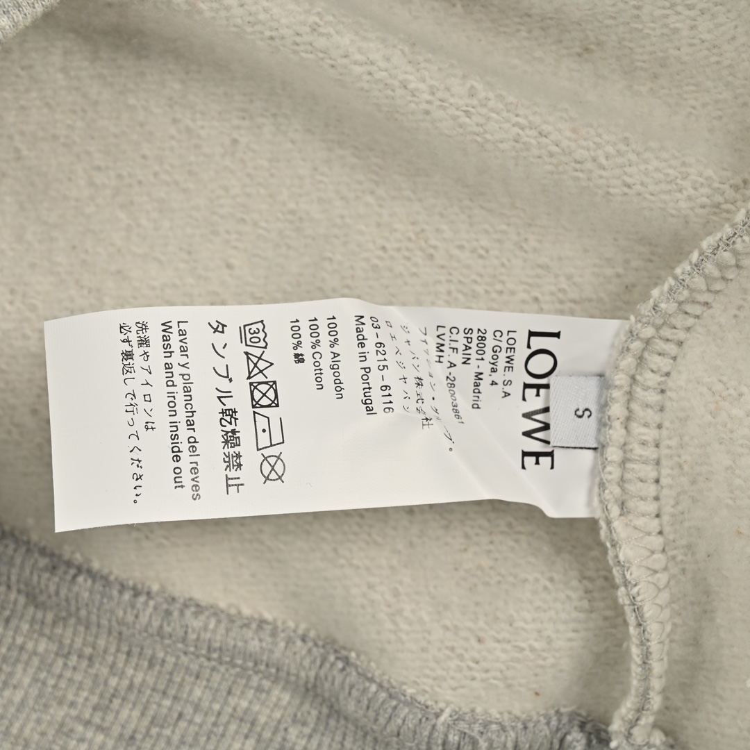 Loewe 24Fw IBIZA series slogan print embroidered logo