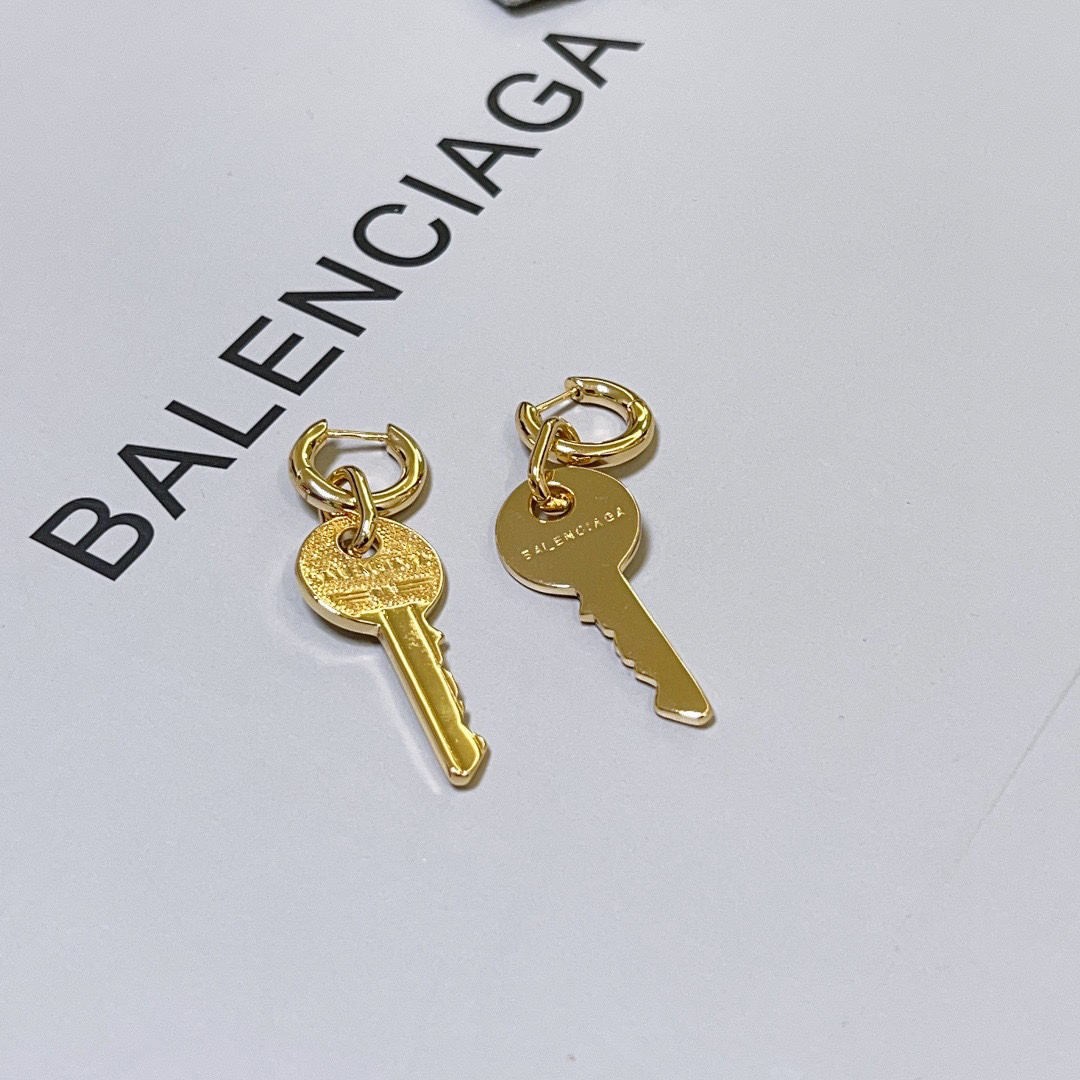 Balenciaga key earrings