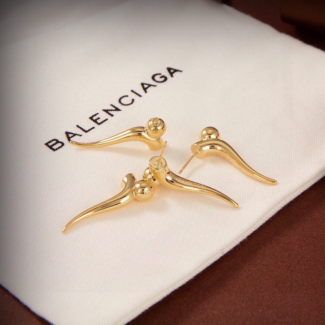 Balenciaga horn earrings