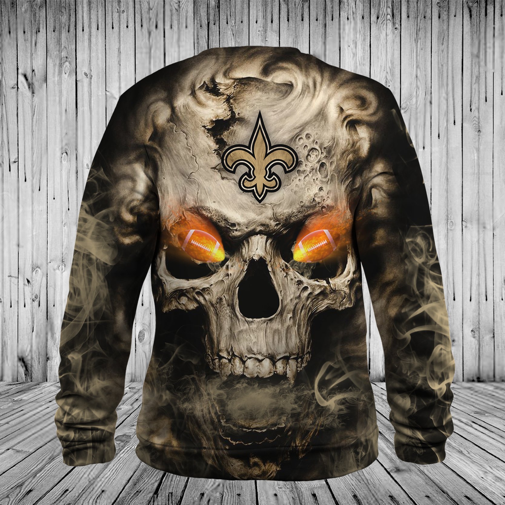 SAINTS HOODIE 3D SKULL 05