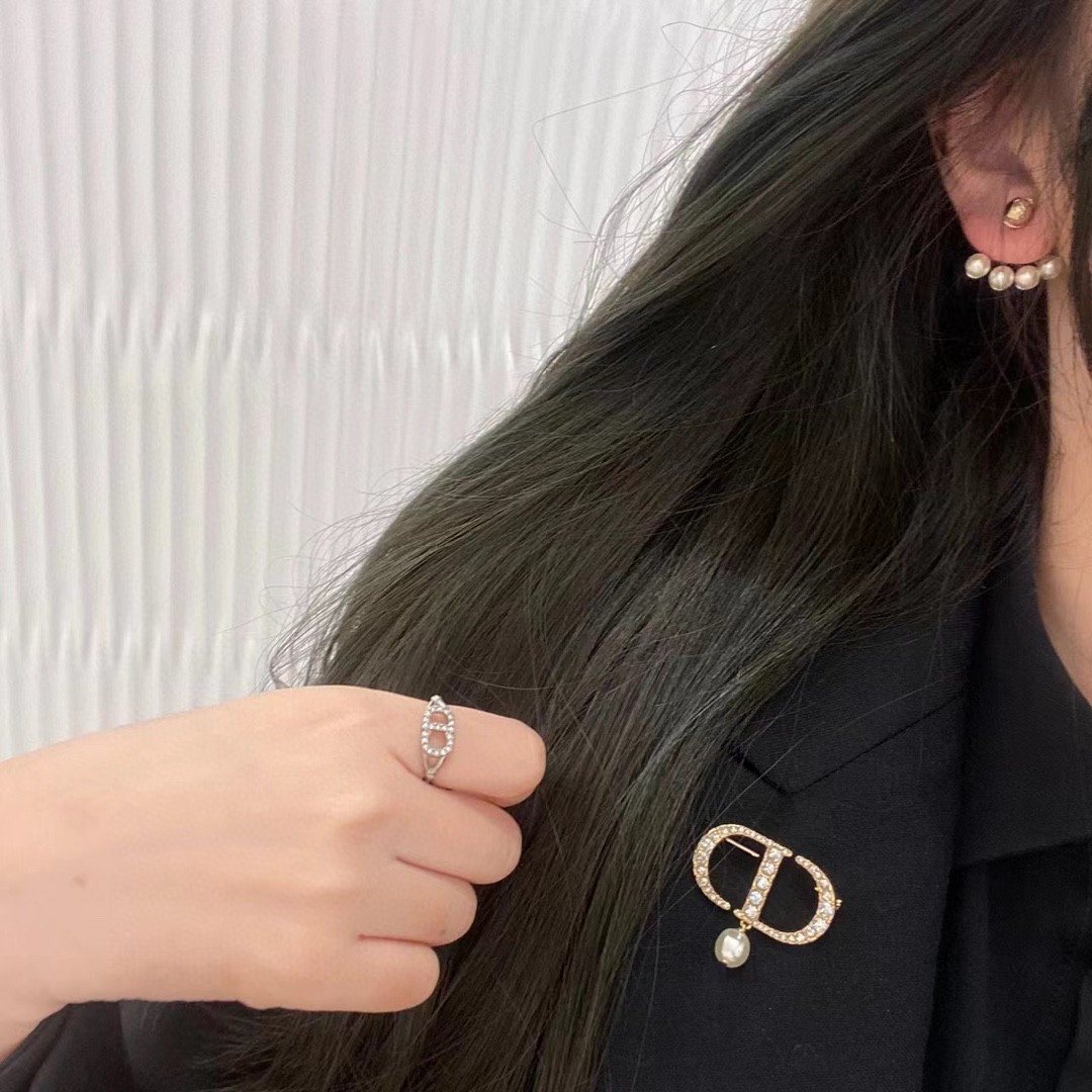 Dior Alphabet Full Diamond Ring