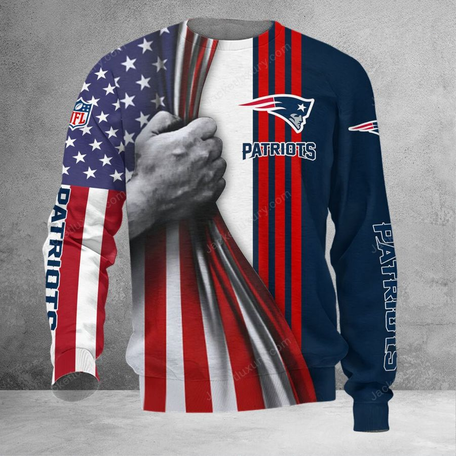 NEW ENGLAND PATRIOTS 3D HOODIE SKULL0804