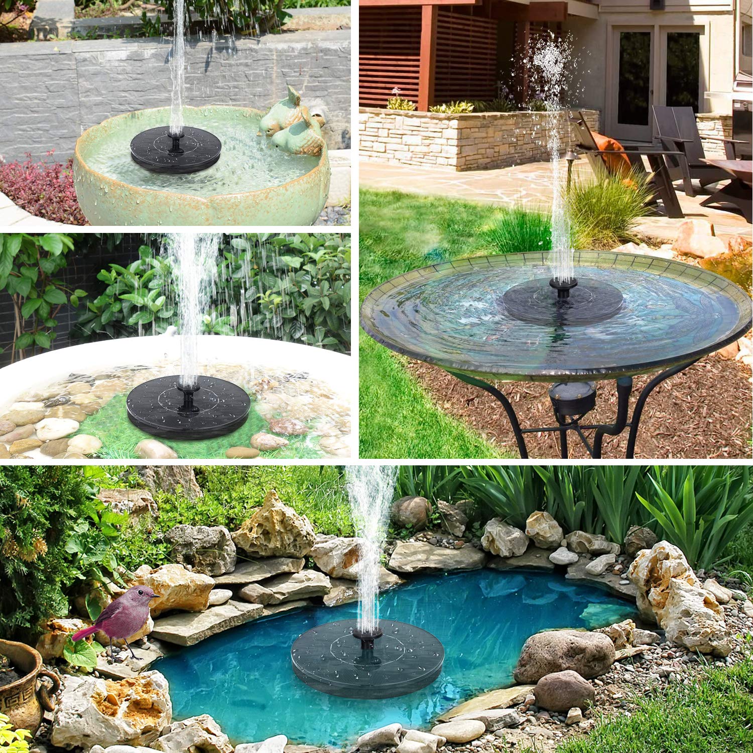 🔥On Sale 49% OFF🔥2025 Upgraded Solar Bird Bath Fountain Pump