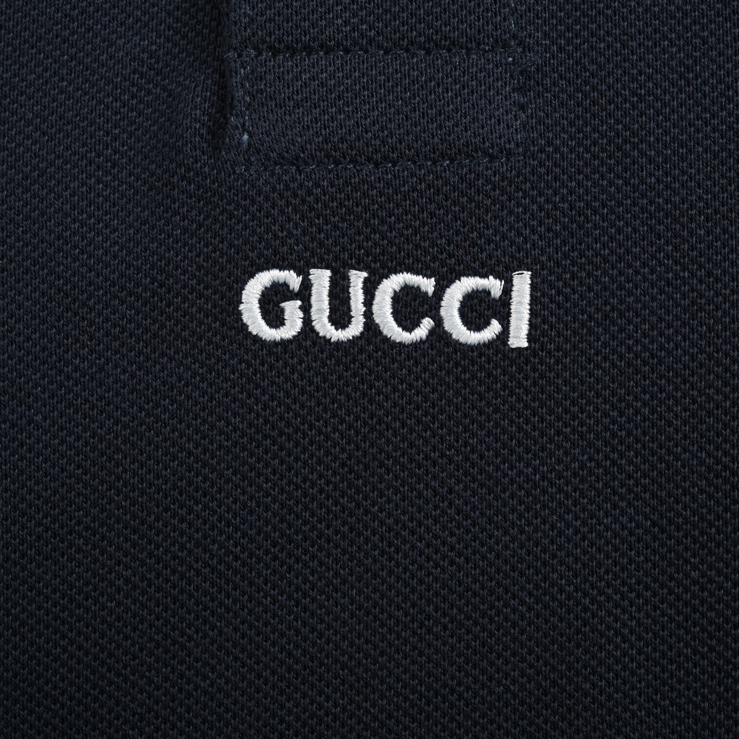 Gucci 24ss G letter embroidery color block collar Polo short sleeve