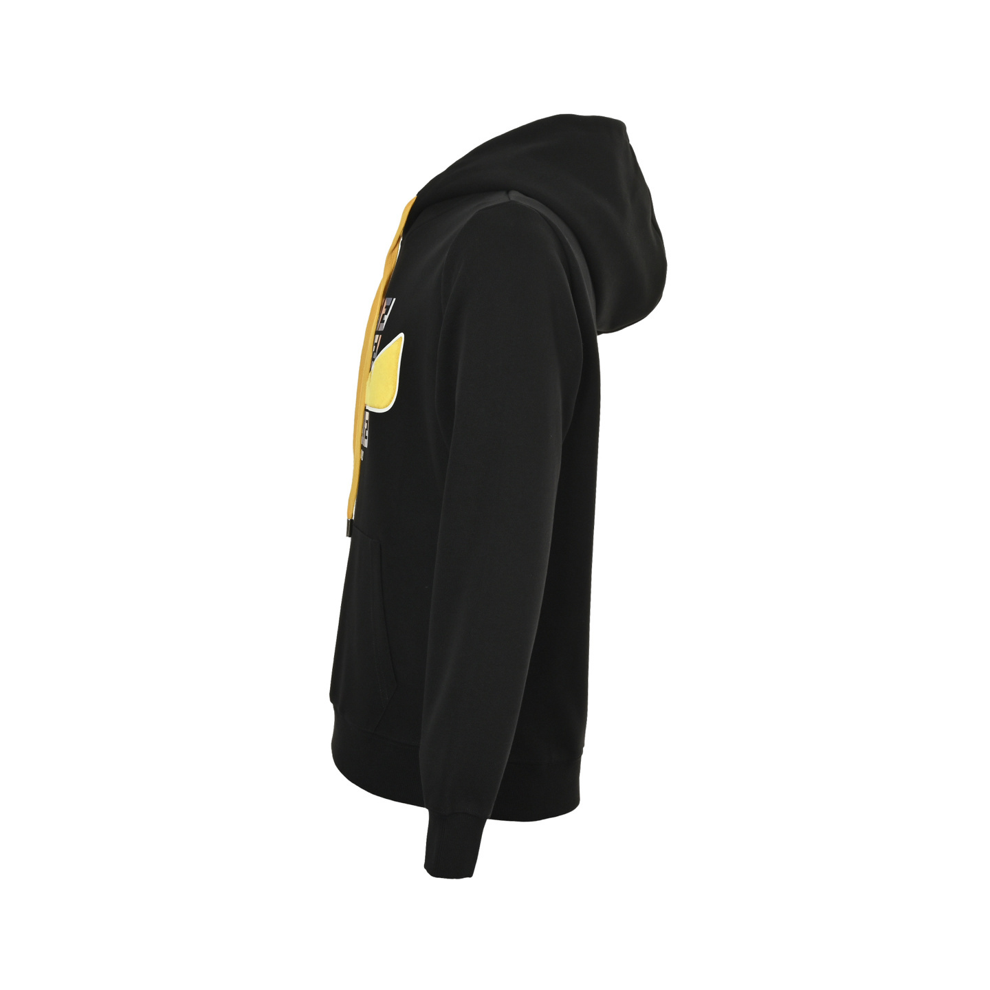 Fendi 25Fw FF letter print towel eye patch hooded sweatshirt