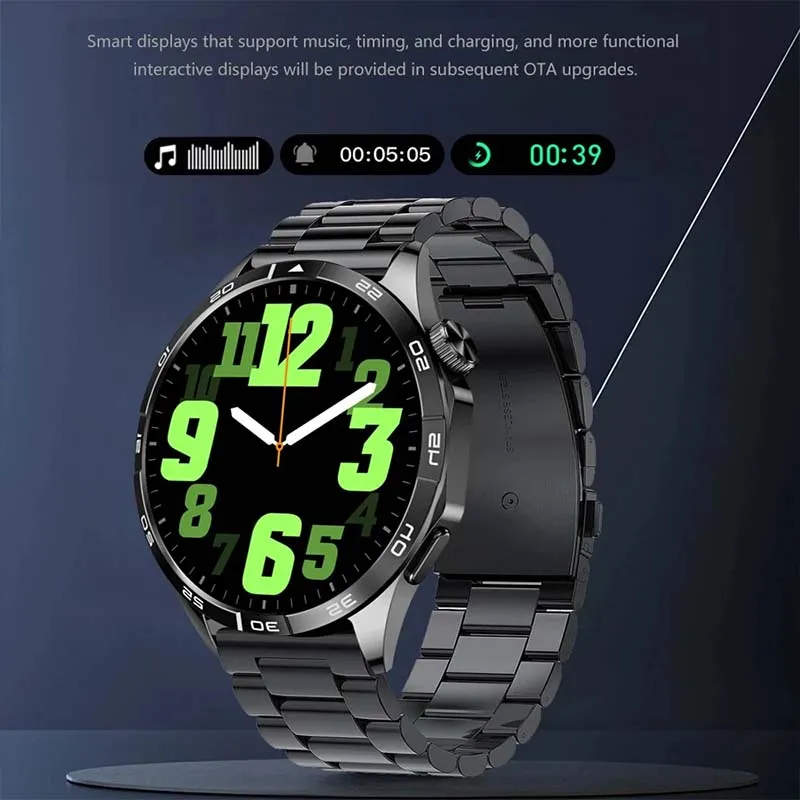 New Men's smartwatch HD Bluetooth Talk 1.43-inch full screen touch AMOLED 330Mah battery Wireless charging women's smartwatch