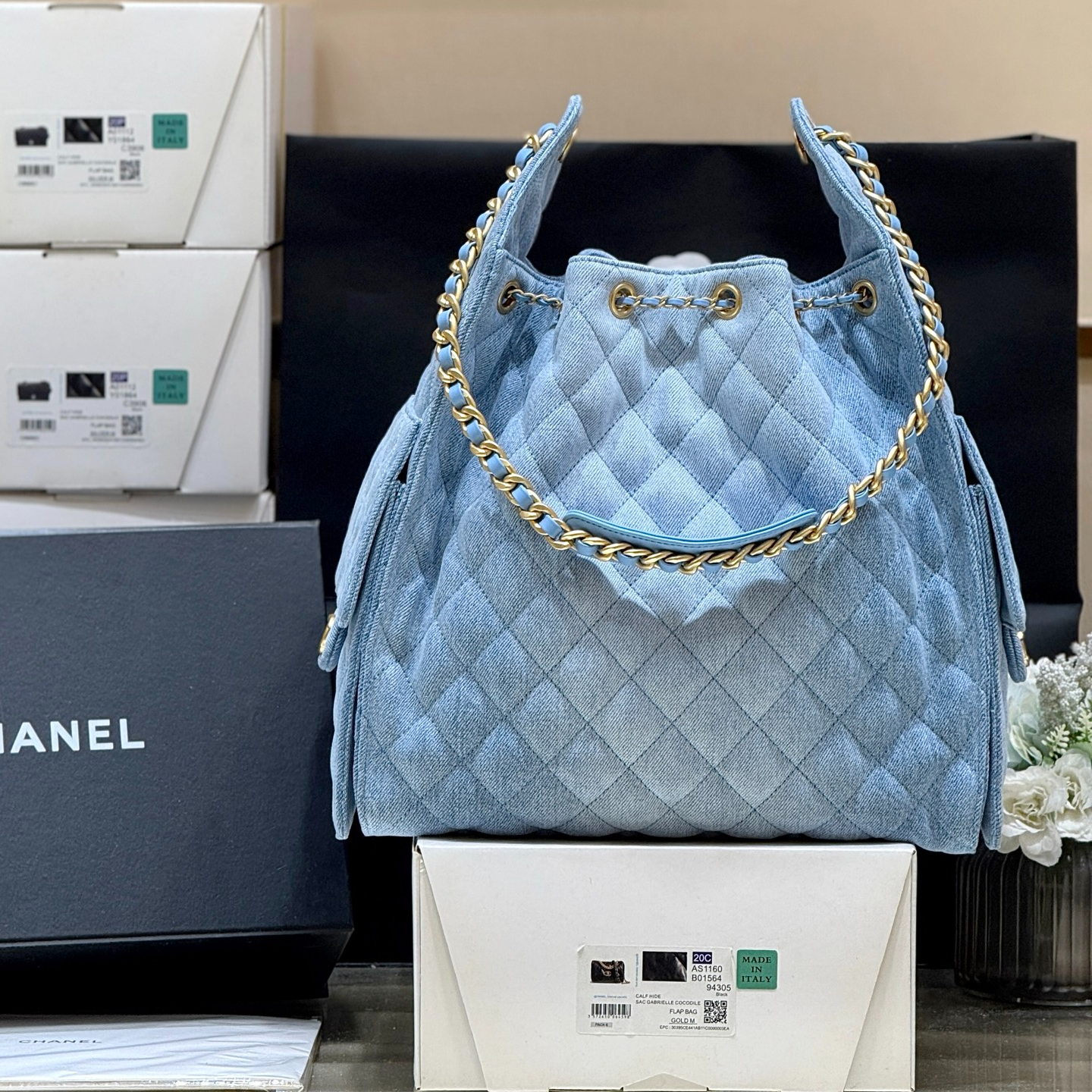 Chanel 25S Spring/Summer Collection Large Denim Handbag AS5311 00158