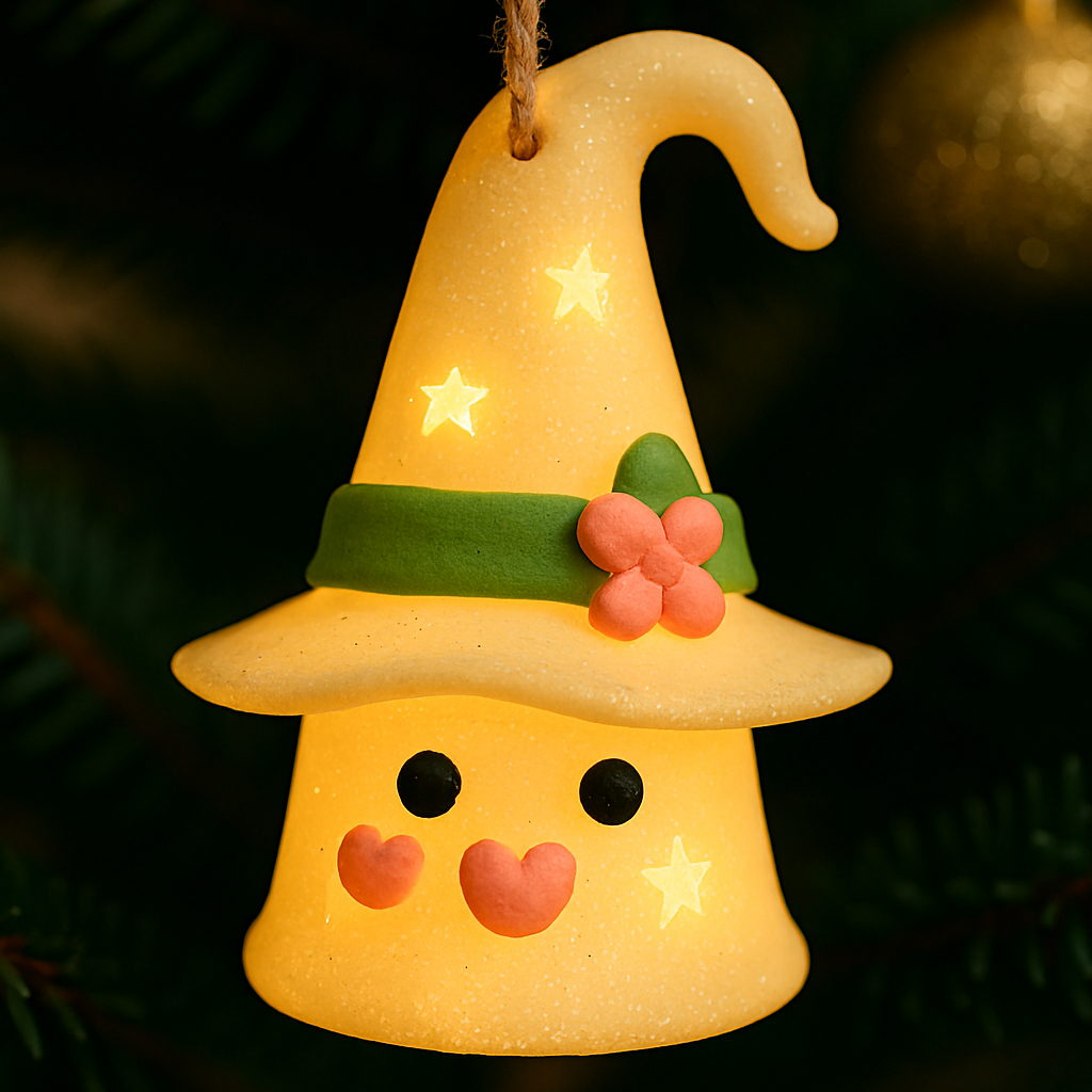 ⭐Cute Witch - Hat Ornaments: Light Up Your Festive Season
