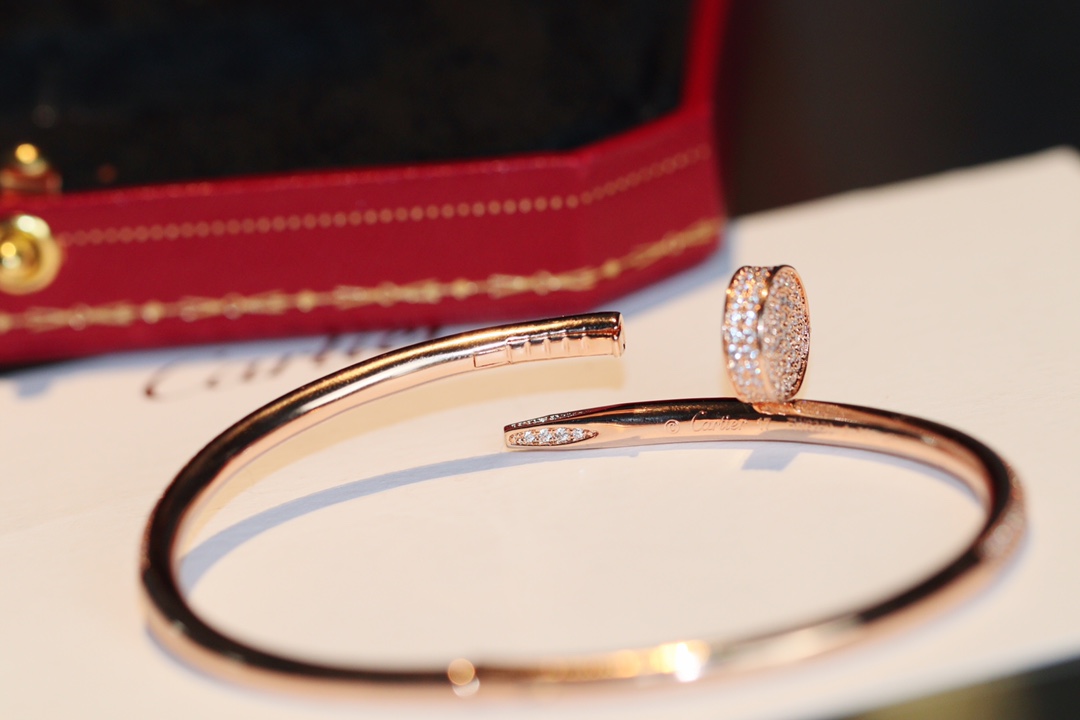Cartier thick nail diamond bracelet