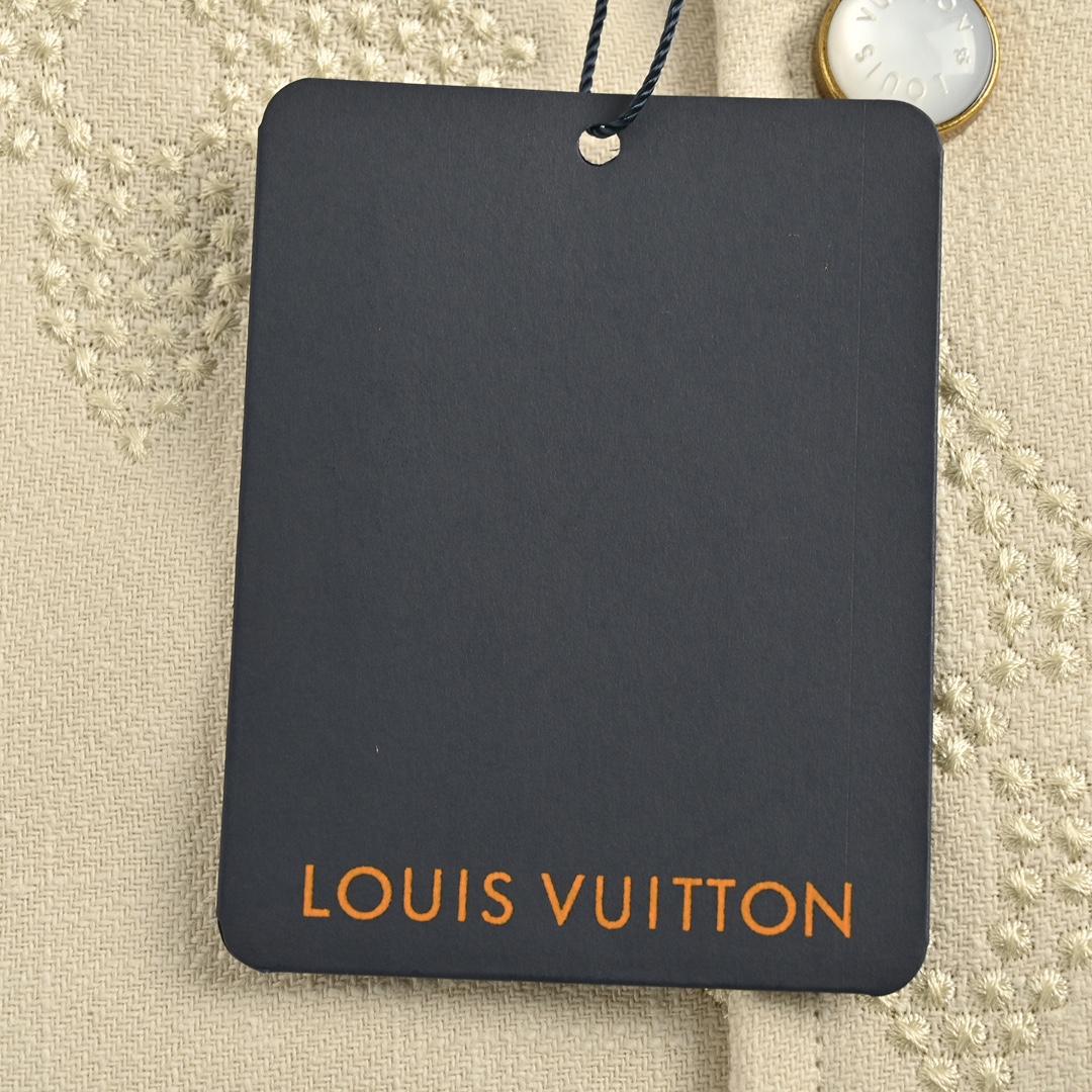 Louis Vuitton 24Fw embroidered monogram patchwork leather baseball jacket