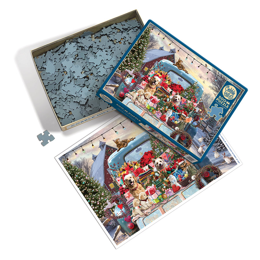 Country Truck in Winter | 500 Piece | AI Assistance