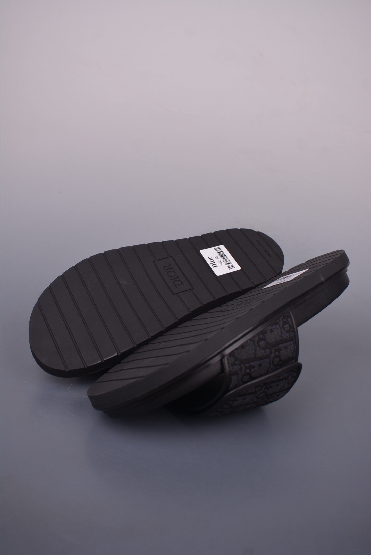 Dior New H-Town Series Oblique Velcro Platform Slippers 61625L1111