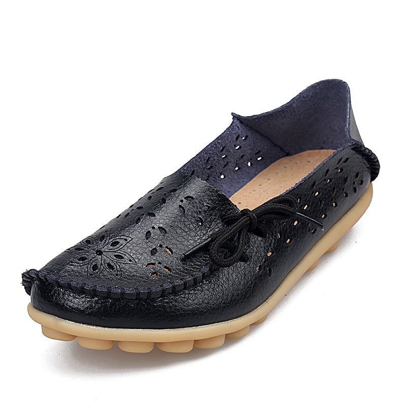 New Hollow Leather Casual Shoes