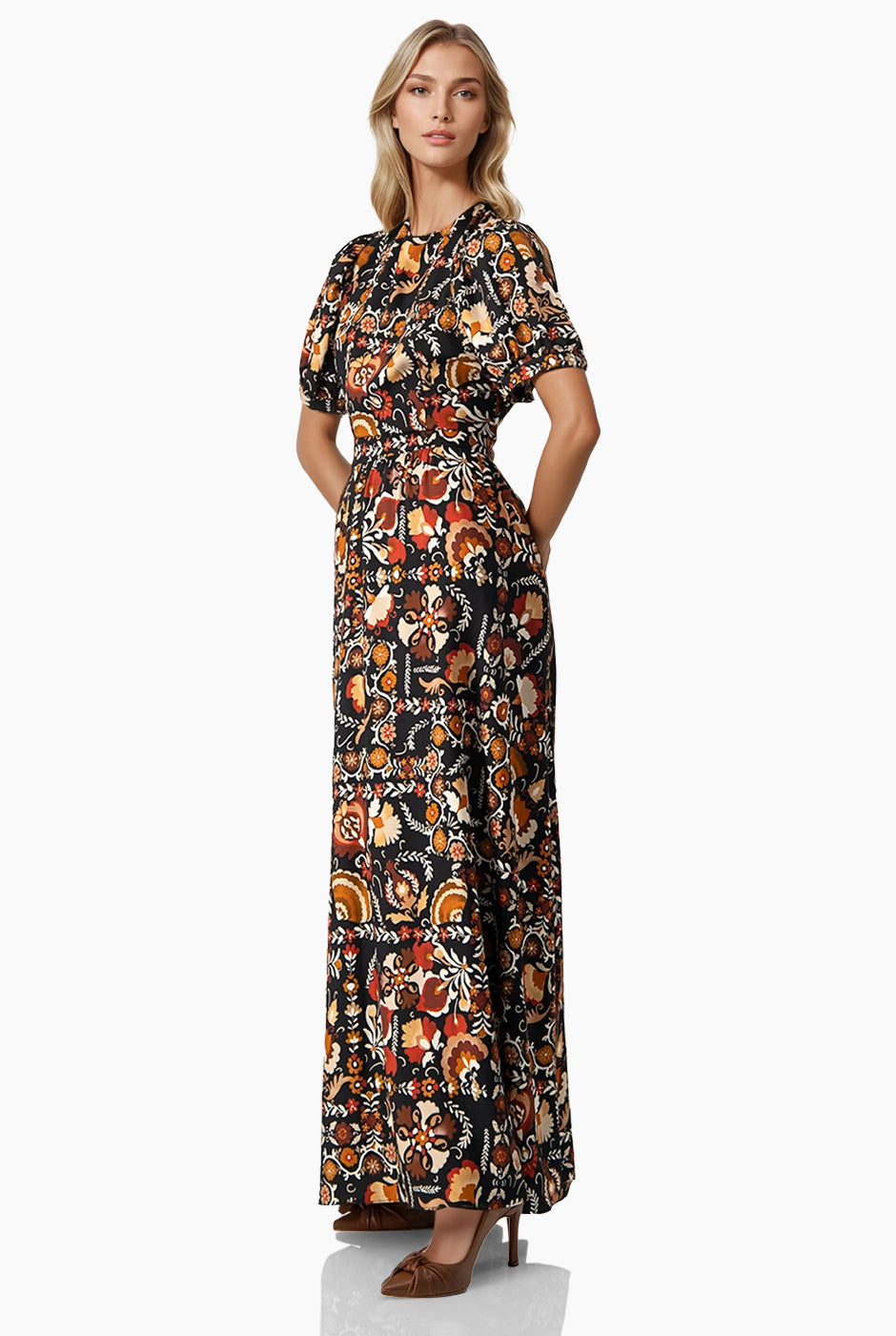 Maxi vestido de espalda descubierta