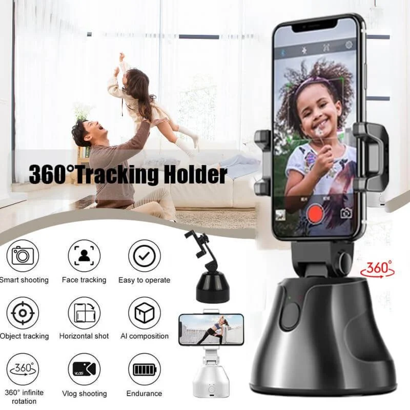 (🔥Last Day Promotion-SAVE 50% OFF)🎥360° Auto Tracking Smart Phone Holder-BUY 2 GET 10% OFF & FREE SHIPPING！