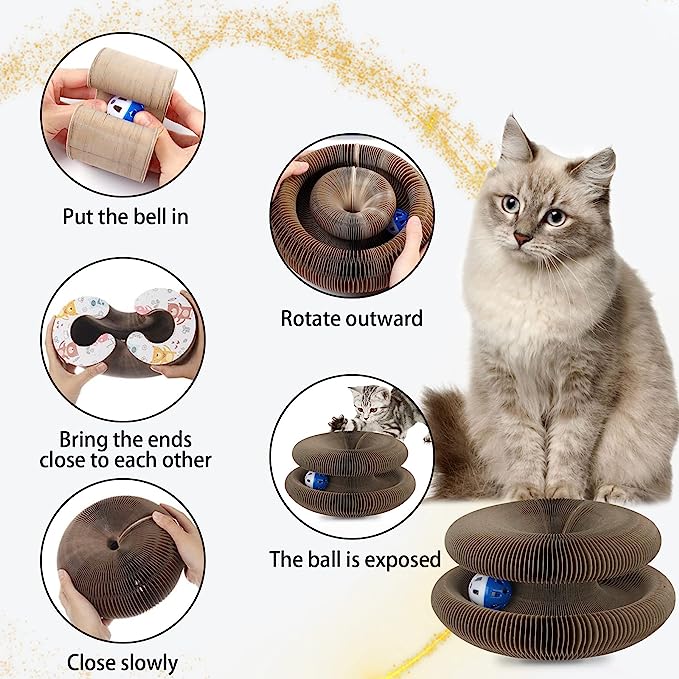 💥Last Day Promotion-[SAVE 50% OFF]--Magic Organ Cat Scratching Board--Comes with a toy bell ball--BUY 2 GET 10% OFF & FREE SHIPPING