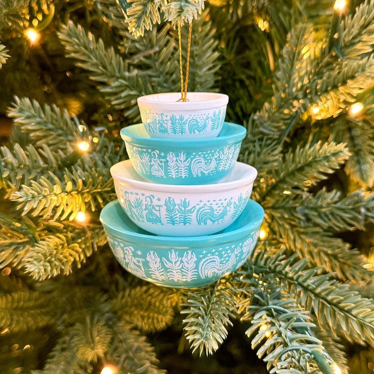 On Sale🔥Miniature Pyrex Bowl Stack Ornament