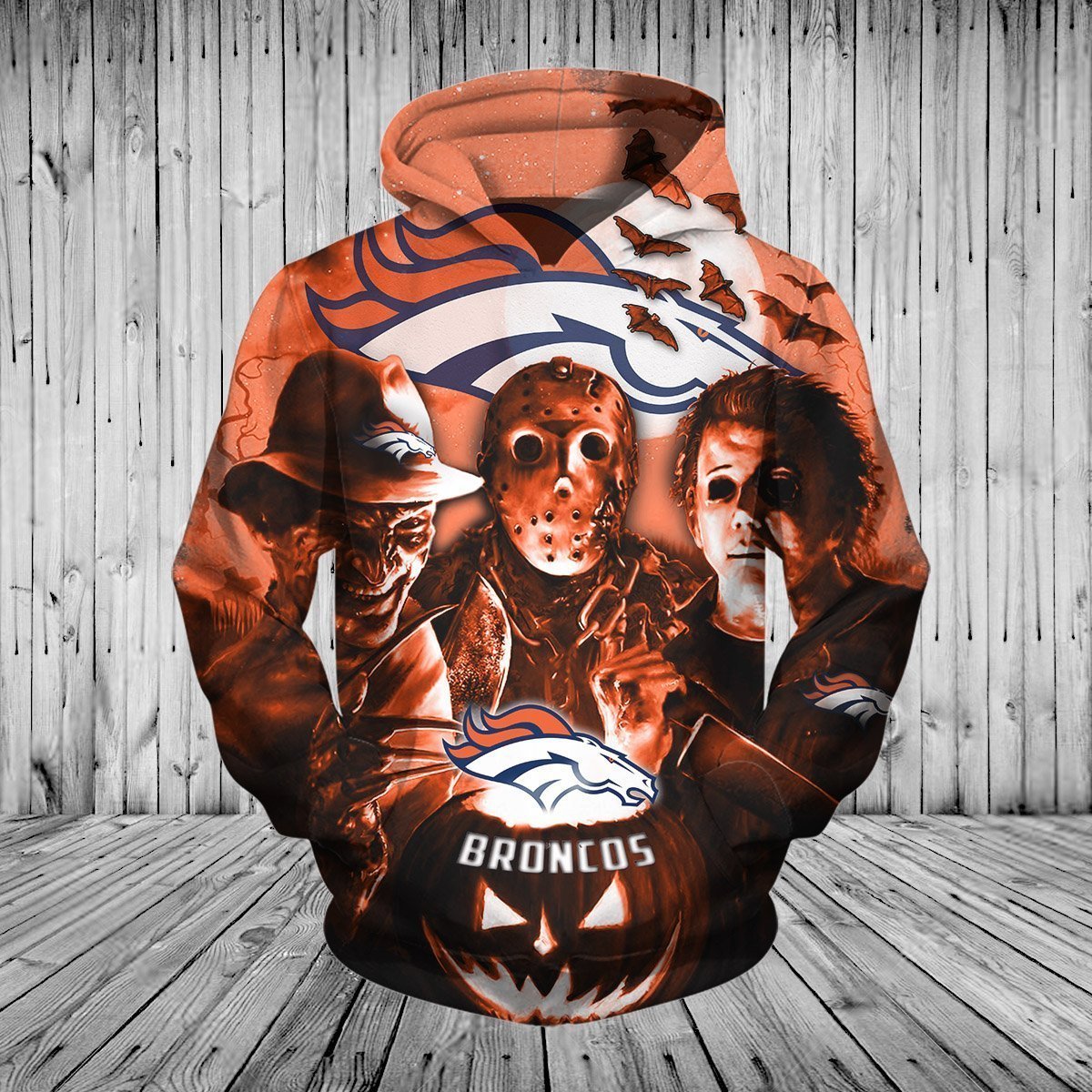 BRONCOS HOODIE 3DHO12