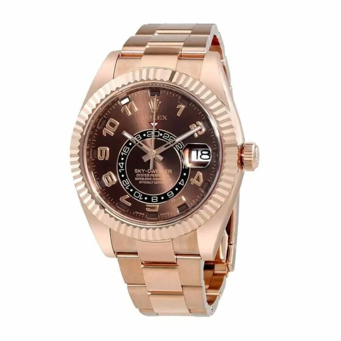 Rolex Sky-Dweller 326935 “Rose Gold Chocolate Dial” Authentic Super Replica