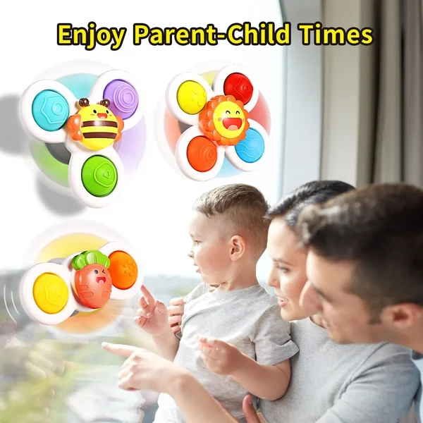 (Summer Hot Sale - Now 49% off) 🔥Suction cup rotating toys are a must-have for growing babies