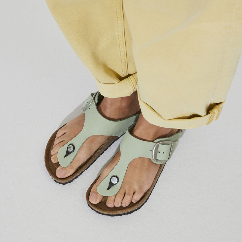 Gizeh Big Buckle Nubuck Leather B-16779