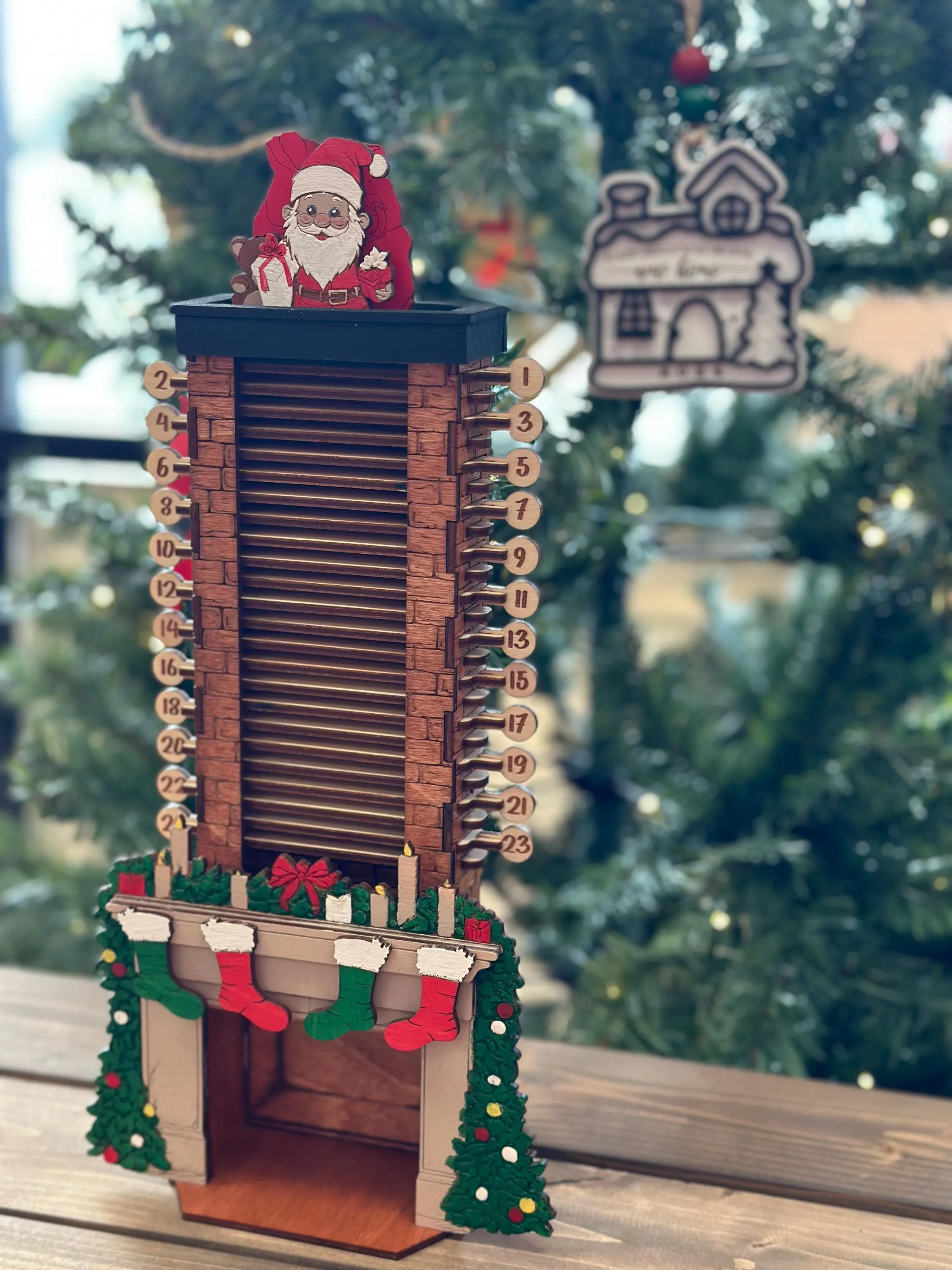 🎄Christmas Sale 49% OFF🎄Wooden Santa Chimney Christmas Countdown Display