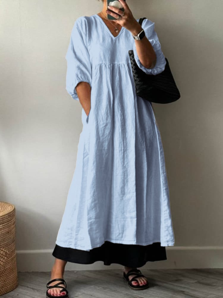 Women's Casual Loose Cotton Dress