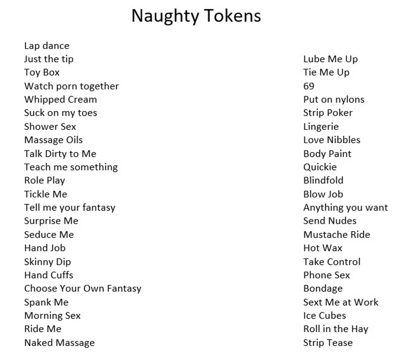 Adult Activity Tokens