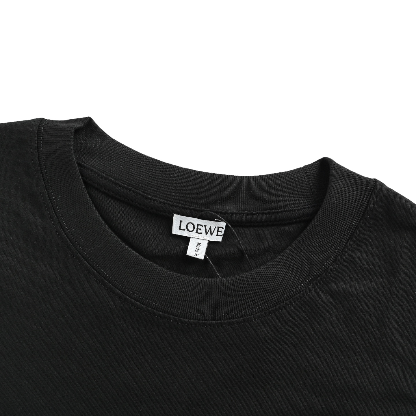 Loewe 25ss suede foam printed logo short sleeve