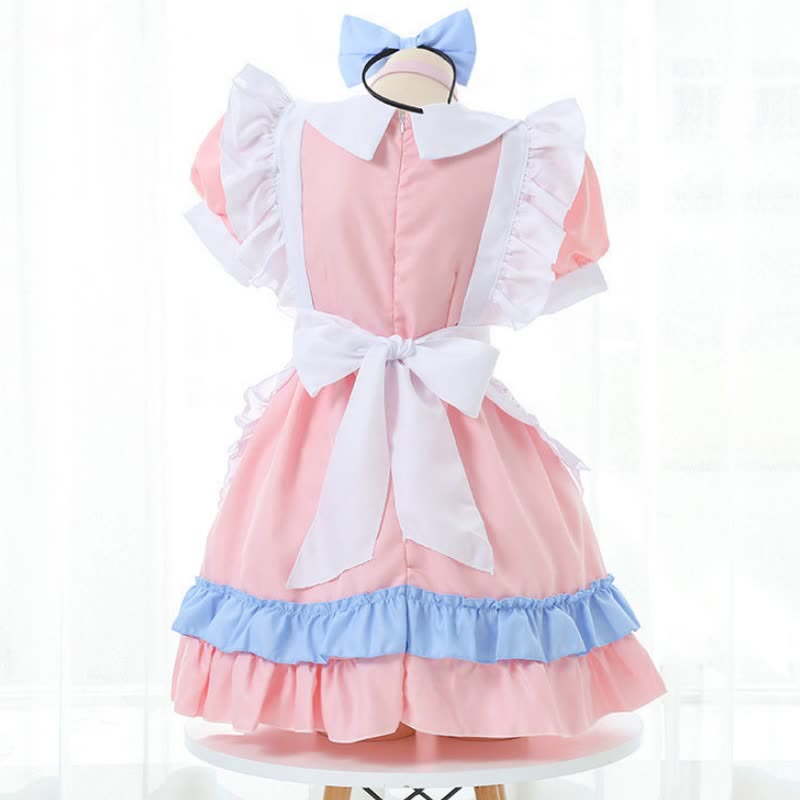 Bow Ruffle Maid Lolita Princess Dress