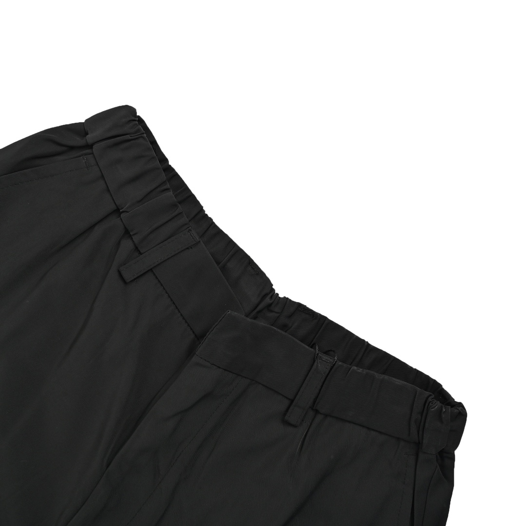 Prada Bermuda Nylon Side Pocket Cargo Shorts
