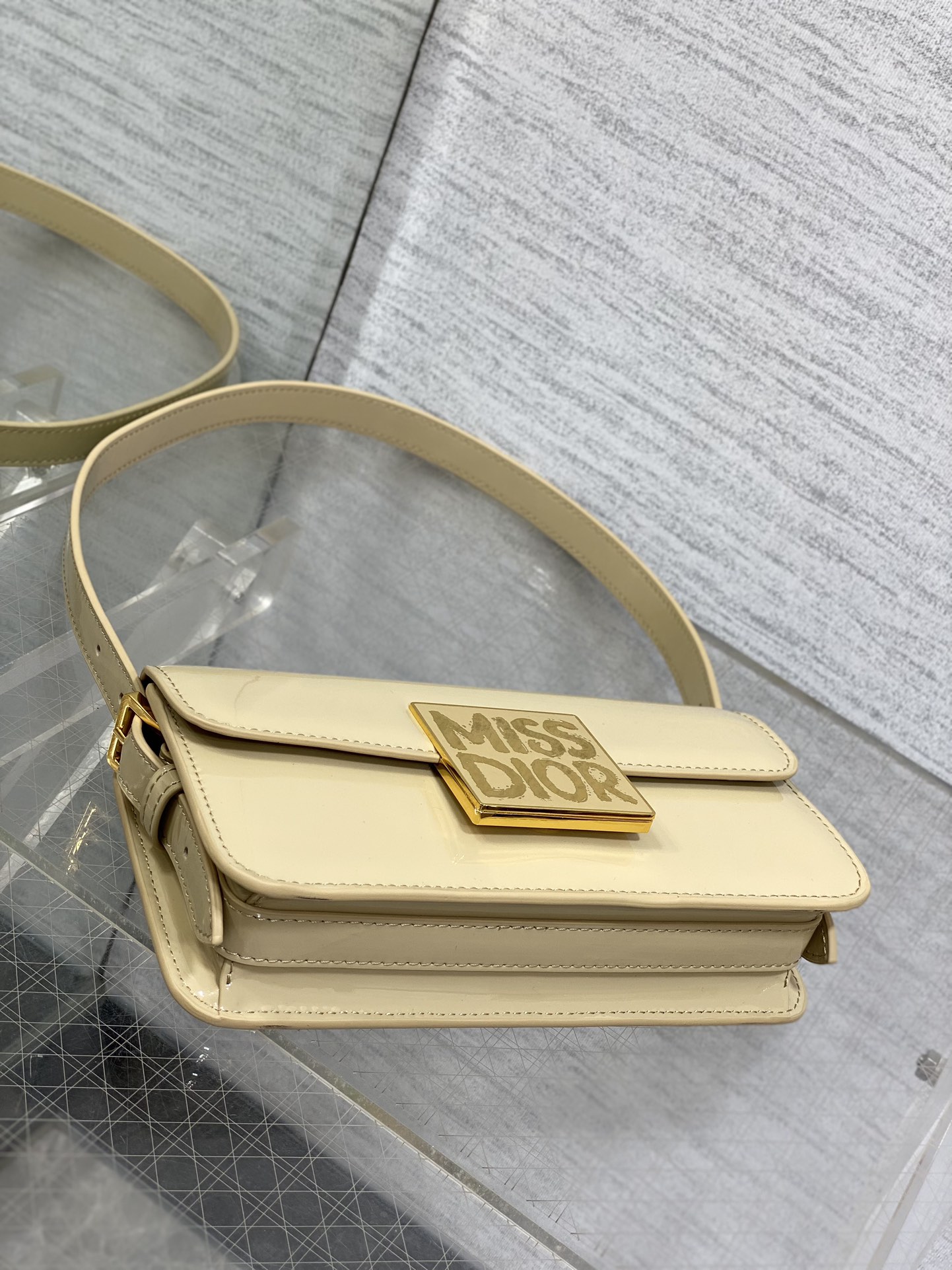 Dior Autumn Winter Series Miss Patent Leather Bag