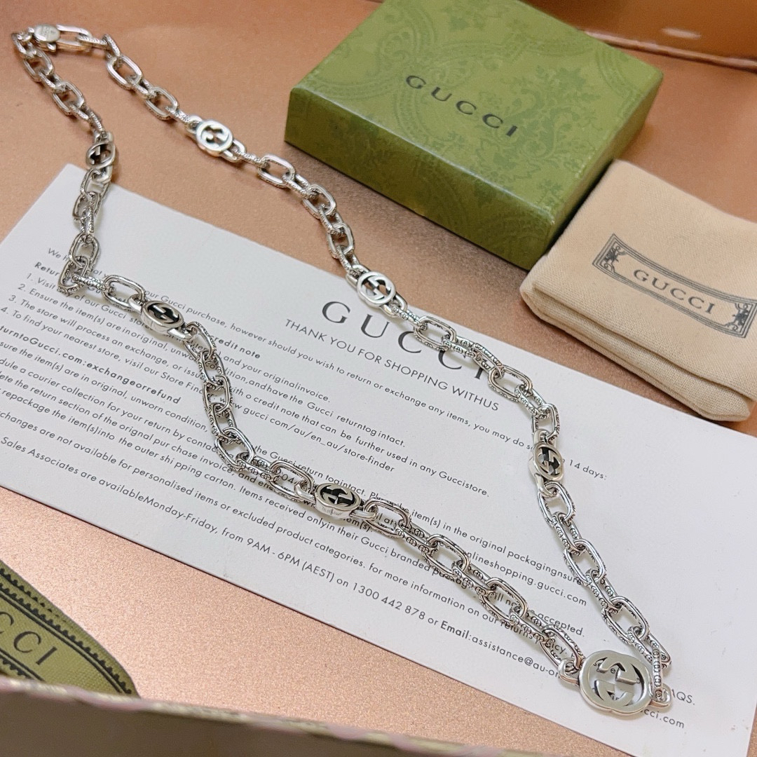 Gucci Anger Forest GG chain necklace