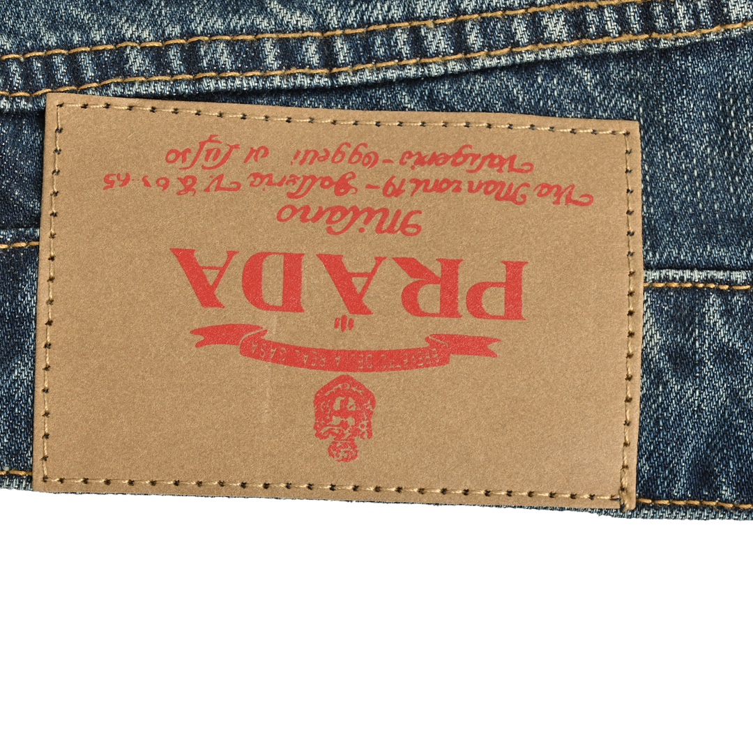 Prada Triangle Logo Pocket Jeans