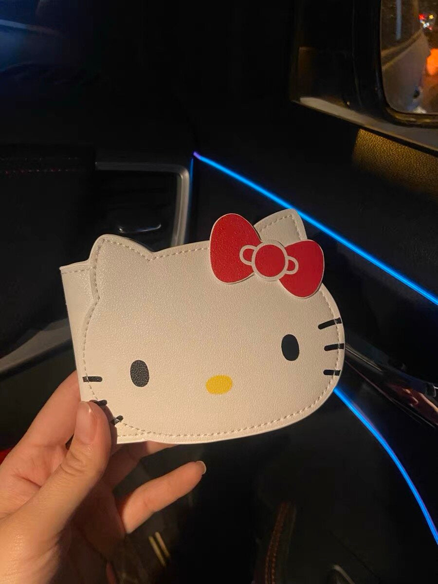 Hellokitty Business Card Organizer Card Holder Book Case PU Leather Organization Binder Name ID Card Holder Women