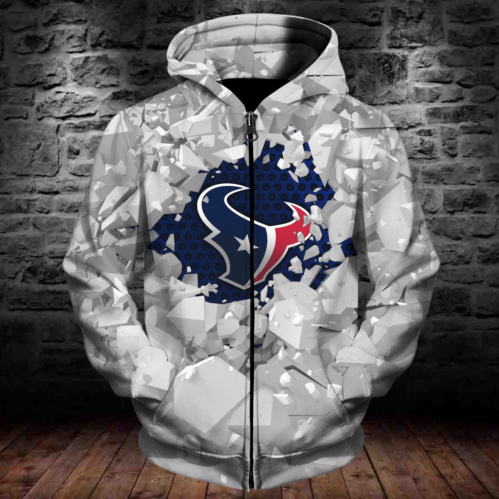 TEXANS HOODIE 3D ICE13